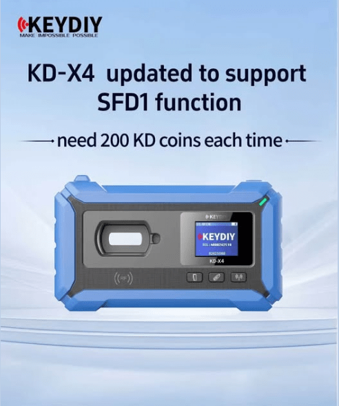KeyDIY KD-X4 Now Supports SFD1 Function