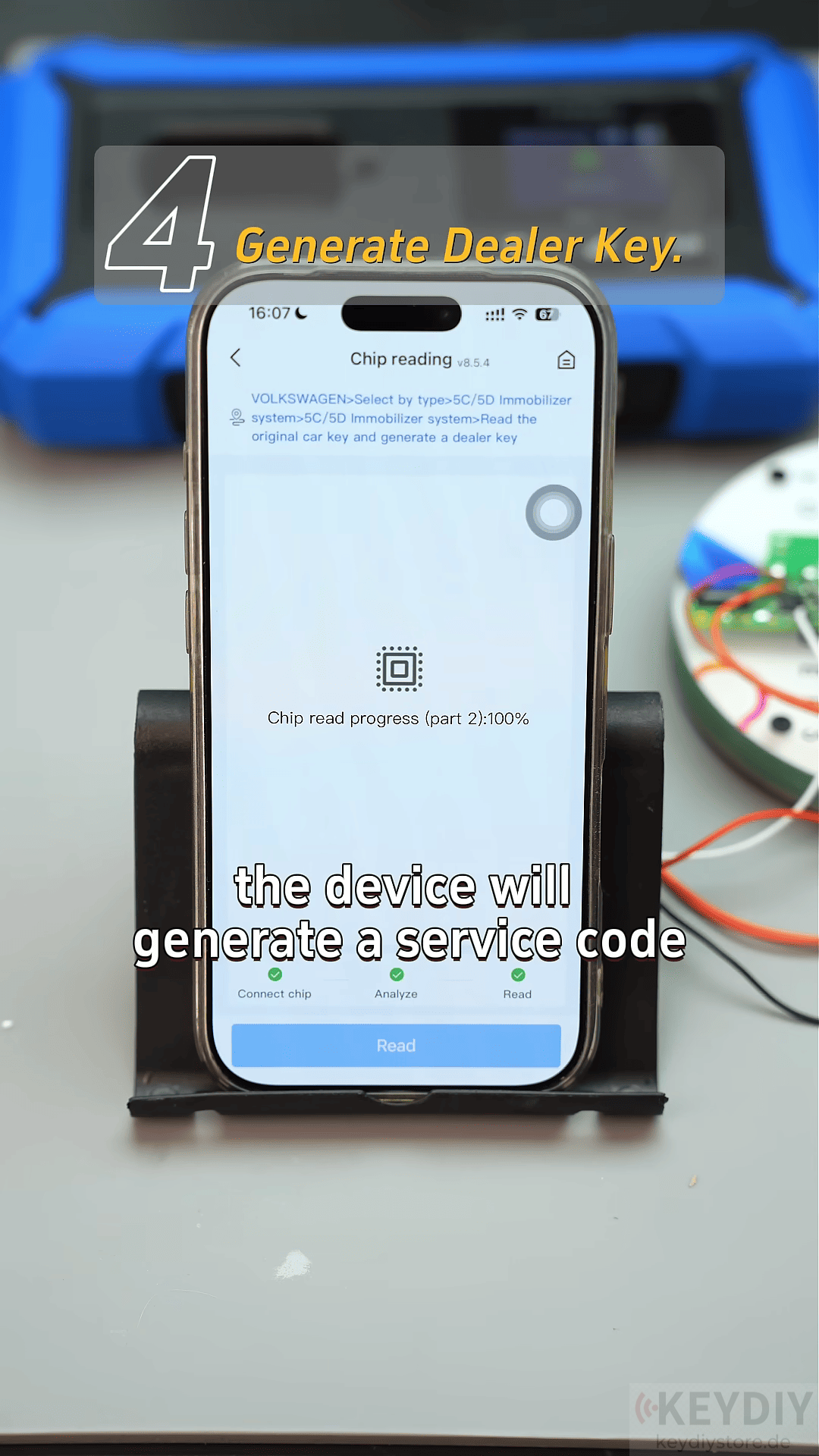 Obtain service code automatically