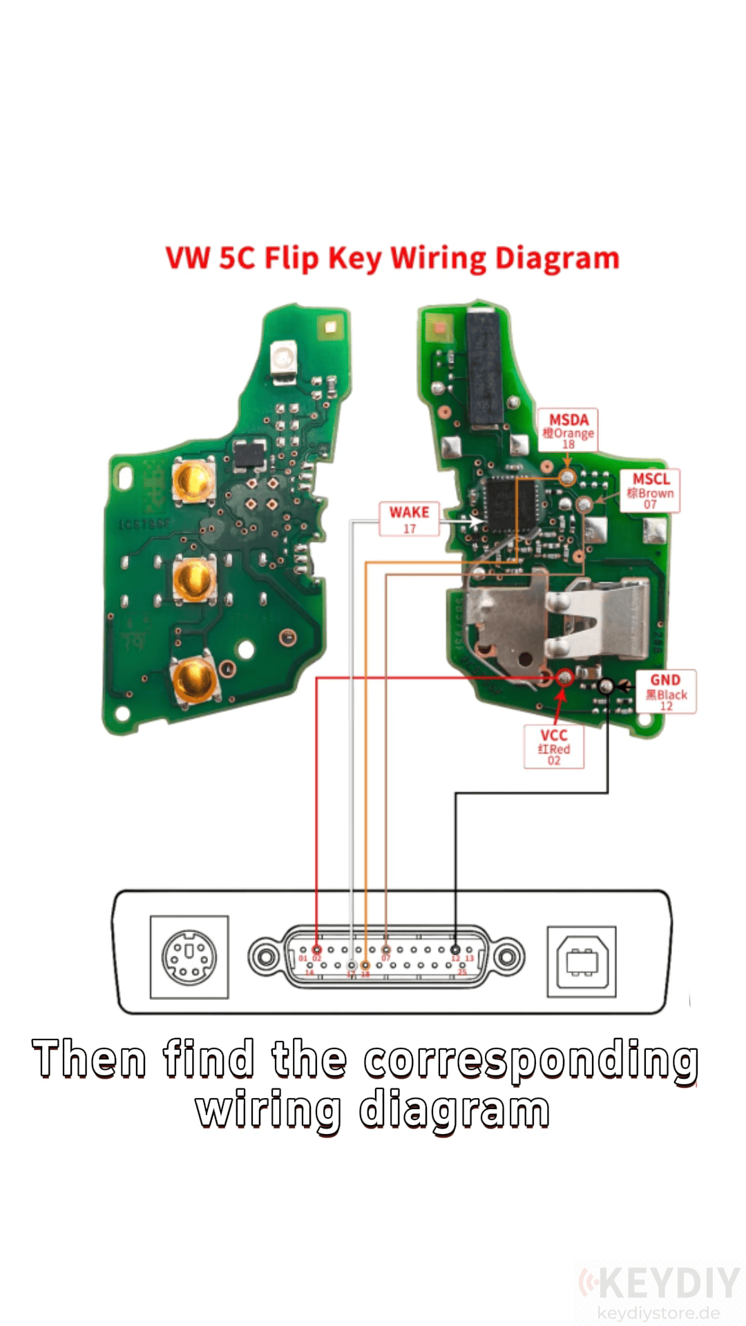 VW 5C Flip Key Wiring Diagram