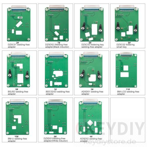 KEYDIY 11-Piece Clamp Adapter Kit